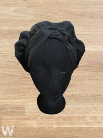 Bonnet satin chic All Black